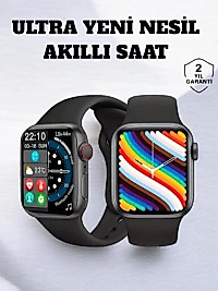 Akıllı Saat iOS ve Android ile Uyumlu Şık ve Çok Fonksiyonlu