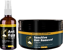 ANT EGG OİL & CREAM : AĞDA50 ML KARINCA YUMURTASI YAĞI VE 50 ML KREMİ TÜYDÖKÜCÜ KREM SET