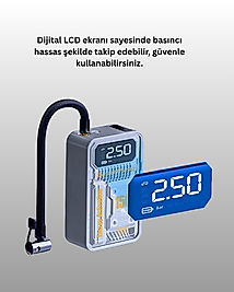 Taşınabilir 150 PSI Araba Lastik Pompası UCZZZMC6619ARAÇPOMPASI-3
