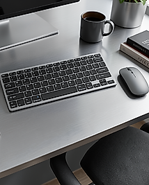 Şarjlı Kablosuz Klavye ve Mouse Seti Kompakt Taşınabilir Model UCZZZKB02KLAVYE-3