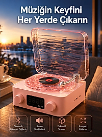 Retro Kristal Netliğinde Ses – Gece Işıklı Retro Bluetooth Hoparlör Yeni Nesil