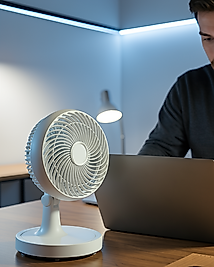 Masaüstü Mini Fan 2 Hızlı Otomatik Salınımlı 150 mm
