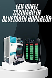 Bluetooth Hoparlör Taşınabilir Şarjlı Işıklı Büyük Boy Yüksek Ses Kaliteli