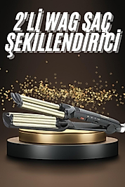 İkili Wag Maşa Saç Şekillendirici Seramik Kaplama Isı Ayarlı