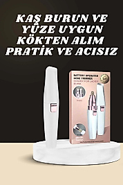 Kulak Burun ve Yüz Epilasyon Aleti ve Yüz Masaj Aleti İkili Cilt Bakım Seti