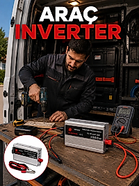 1500W Araç İnvertörü Elektronik Cihazlar İçin Yüksek Verimli Güç Dönüştürme Sistemi