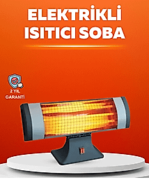 Sessiz Çalışan Quartz Tüp Infrared Isıtıcı 1800W
