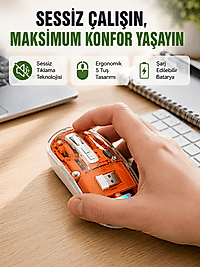 Geniş Uyumluluklu Kablosuz Fare – Windows, Mac, Linux Destekli Yeni Nesil