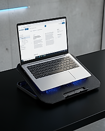 Laptop Soğutma Standı Çift Fan Mavi Işıkli UCZZZN99BİLGİSAYARFANI-4