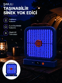 Elektrikli Sinek Öldürücü 365NM UV Işıklı Masaüstü Cihaz Mavi Renk