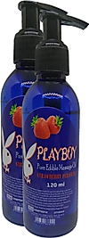 PLAYBOY PURE EDİBLE MASSAGE OİL 120ML ÇİLEK AROMALI MASAJ YAĞI 2 ADET