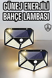 Solar Işıklandırma Sensörlü 100 LED Bahçe Lambası UUCZYX100LAMBA3