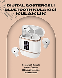 Kulakiçi Bluetooth Kulaklık V5.3 – 4’lü Set, Dijital Ekranlı, Gürültü Engelleme