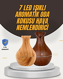 Aromaterapi Özellikli Ultrasonik Taşınabilir Oda ve Ofis Nemlendirici