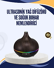 LED Işıklı Sessiz Çalışan Soğuk Buhar Nemlendirici
