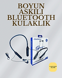 Uzun Süreli Kullanım İçin  – Kablosuz Boyun Bantlı Kulaklık, 50 Saat Batarya