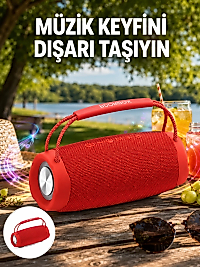 Çevreleyen Sesli RGB Destekli Kablosuz Taşınabilir Hoparlör Yeni Nesil