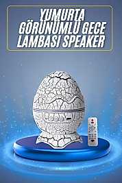 Bluetooth Hoparlör Dinozor Yumurtası Gece Masa Lambası Projektör