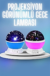 Renkli Yıldızlı Gökyüzü Projeksiyon Gece Lambası UUCZSTARGECELAMBASI3