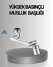 1080° Dönebilen Musluk Başlığı Robotik Kol Havalandırıcı Çok Yönlü Su Yönlendirme