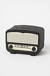 Radyo Kumbara - Ceviz Ağaçı işleme - SİYAH