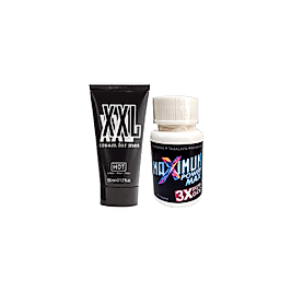 HOTXXL ERKEĞE ÖZEL BOY ÇAP 50 ML KREM + 1 ADET 3X WHİTE BOX MAXİMUM 30 LU