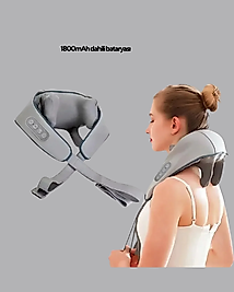 Titreşimli Boyun Masaj Cihazı Isı Terapili VNB-01 Ergonomik U Tasarım