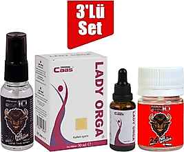 BİZON SPREY CAAS LADY ORGA KADİN KADIN DAMLA + BİZON 100MG 10'LU