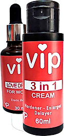 VIP 3X ETKİ ERKEKŞEKİLLENME KREMİ + EXTRADESTEK 30 ML KADINDAMLA