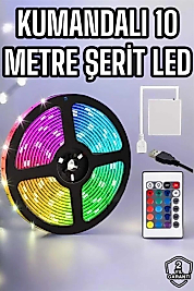 Smart Şerit Led TV Arkası Renkli Kumandalı 10 Metre
