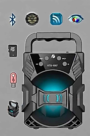 Yüksek Performanslı Bluetooth Hoparlör Kablosuz Taşınabilir