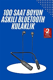 Kablolu Boyun Askılı Dijital Göstergeli Bluetooth Kulaklık