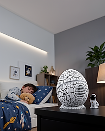 Dinozor Yumurtası Galaksi Projektör Gece Lambası 4'ü 1 Arada – Bluetooth Hoparlörlü