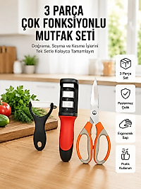 Çok Fonksiyonlu Mutfak Makas Seti –Pratik Mutfak Yardımcısı Yeni Nesil
