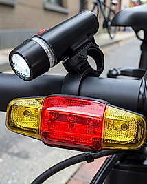 Bisiklet Işığı Seti Güçlü LED Ön Far Arka Stop Lambası