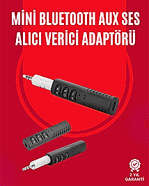 Taşınabilir Bluetooth Ses Alıcısı | 30 Dk Şarj, 4 Saat Kullanım, Geri Klipsli