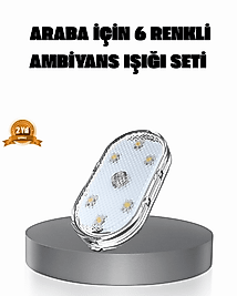 Manyetik Araba İçi Ambiyans LED Işık Seti – Kolay Montajlı ve Kablolara Gerek Yok