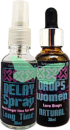 L.XXX 30 ML ERKEKLERE ÖZELSPREY + KADINLARA ÖZEL UYARICIDAMIA 30 ML