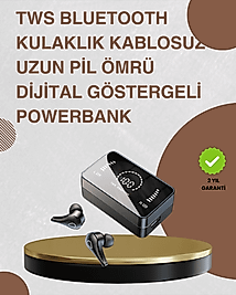 Bluetooth 5.1 Kablosuz Kulaklık – 3500 mAh Şarj Kutulu