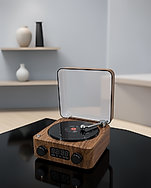 Gece Lambası Dijital Saat Bluetooth Hoparlör XUUCZZZGRAMAFONSPEAKER-1-1
