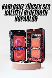 Taşınabilir Bluetooth Hoparlör LED Işıklı UUCZZZKTS1096HOPARLÖRRRRRR2