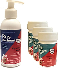 OLEGOVİCH MEDİCİNE RUS MERHEMİ TÜY DÖKÜCÜ AZALTICI KREM MERHEM 150 ML 1 AD + RUS MERHEMİ GENİTAL BÖ