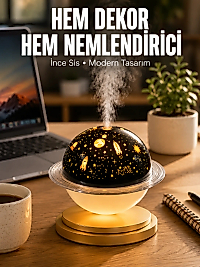 Hava Nemlendirici Renk Değiştiren Oda Kokusu Yıldızlı Projektör