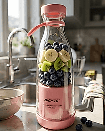 Mini Blender USB Şarjlı Smoothie Hazırlayıcı Kolay Temizlenebilir Tasarım