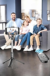 Kumandalı Tripod Telefon Tutucu Selfie Çubuğu 360 Derece Dönebilen
