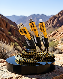 4'ü 1 Arada USB-C USB-A Lightning Şarj Kablosu 65W 60cm UCZZZİKİLİŞARJKABLOSU-6