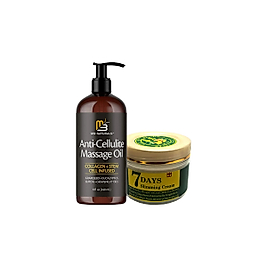 7DAUS SLİMMİNG CREAM 100 ML KREM + ANTİ-CELLULİTE MASSAGE OİL  240 ML MASAJ YAĞI