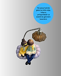 LED Masa Lambası Çift Figürlü UCZZZKOLTUKÇİFTIŞIK-2