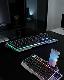 Oyuncu Klavye Seti RGB Işıklı Q Tuş Dizilimi UCZPG8018KLAVYE3