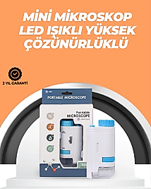 Portatif El Mikroskop – LED Işıklı, Aynı Anda Net Odaklama